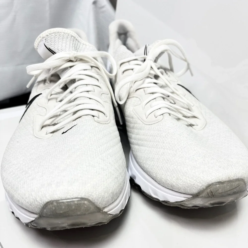 Nike Air Zoom Infinity Tour Flyknit Golf Shoes White Black CT0540-133 Mens 14